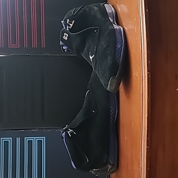 Air Jordan 18 Retro Black Sport Royal 2018 Mens Sneakers AA2494-007 Size 14 - Picture 1 of 16